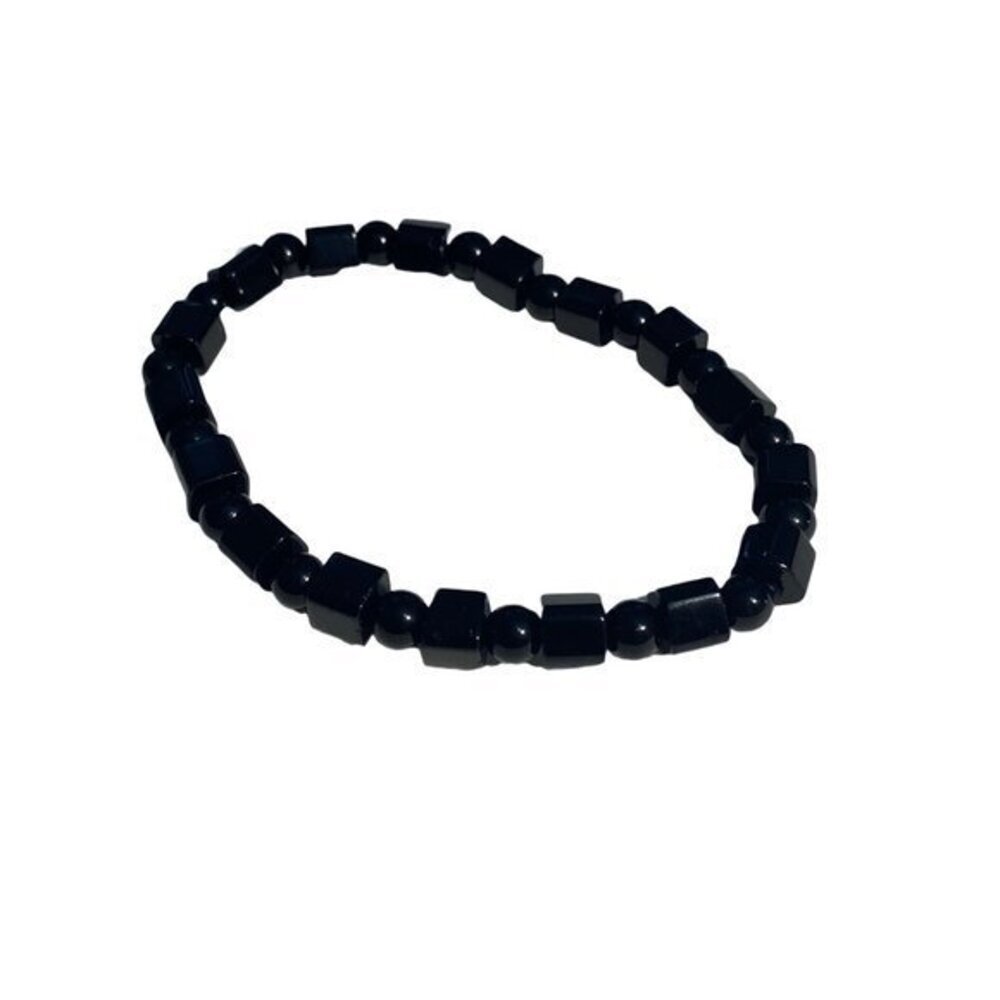 Fashion Jewelry Black Bracelet Circle Square‎ Shapes